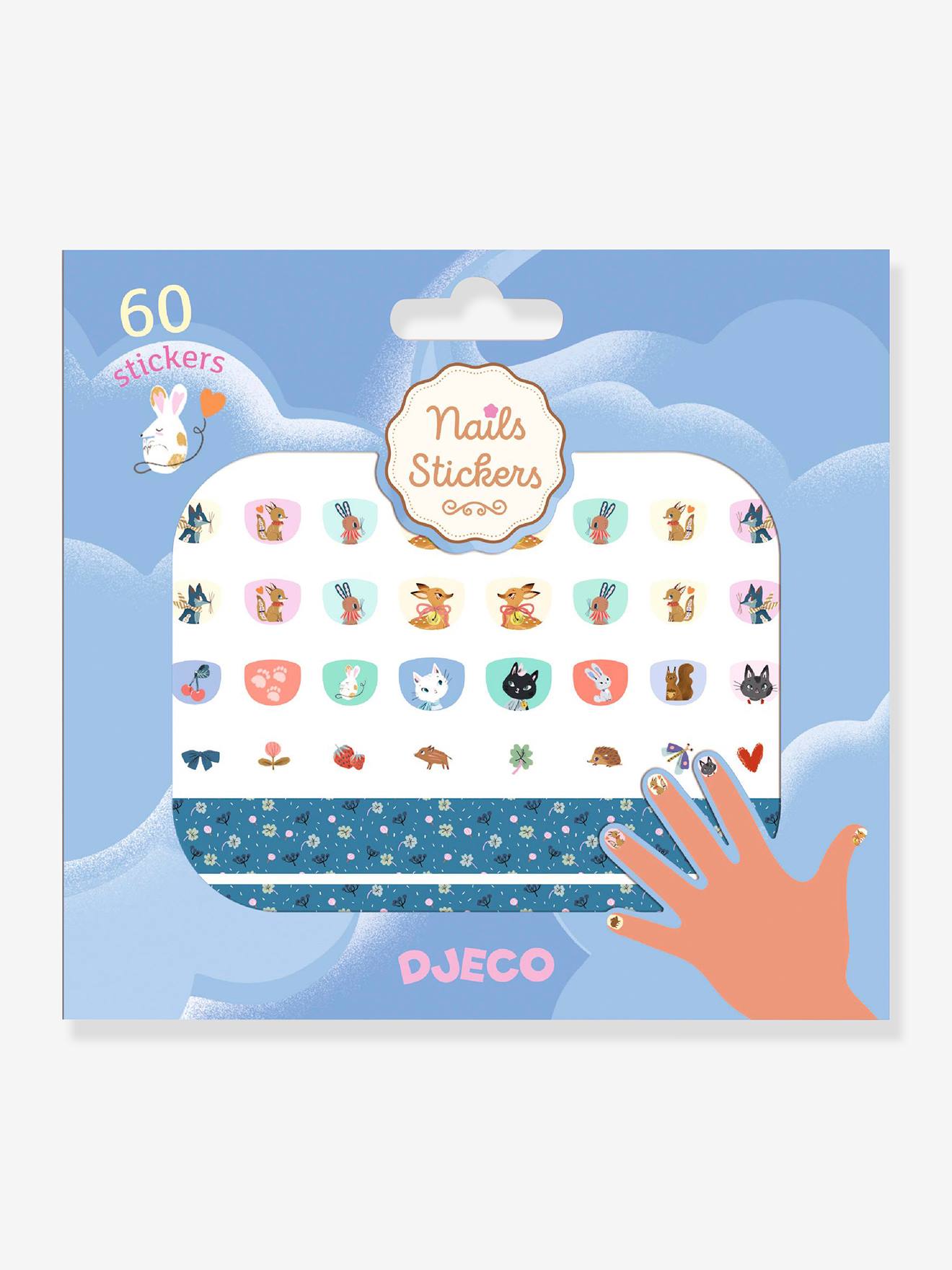 60 Nagelstickers - Djeco Blauw thumbnail