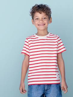 T-shirt garçon rayé manches courtes  - vertbaudet enfant