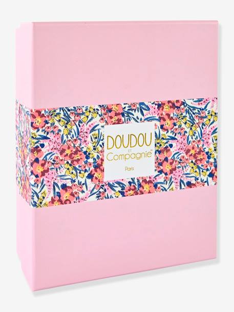 Attache-sucette - DOUDOU ET COMPAGNIE jaune+rose - vertbaudet enfant 