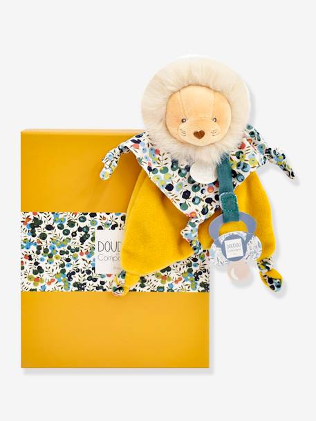 Attache-sucette - DOUDOU ET COMPAGNIE jaune+rose - vertbaudet enfant 