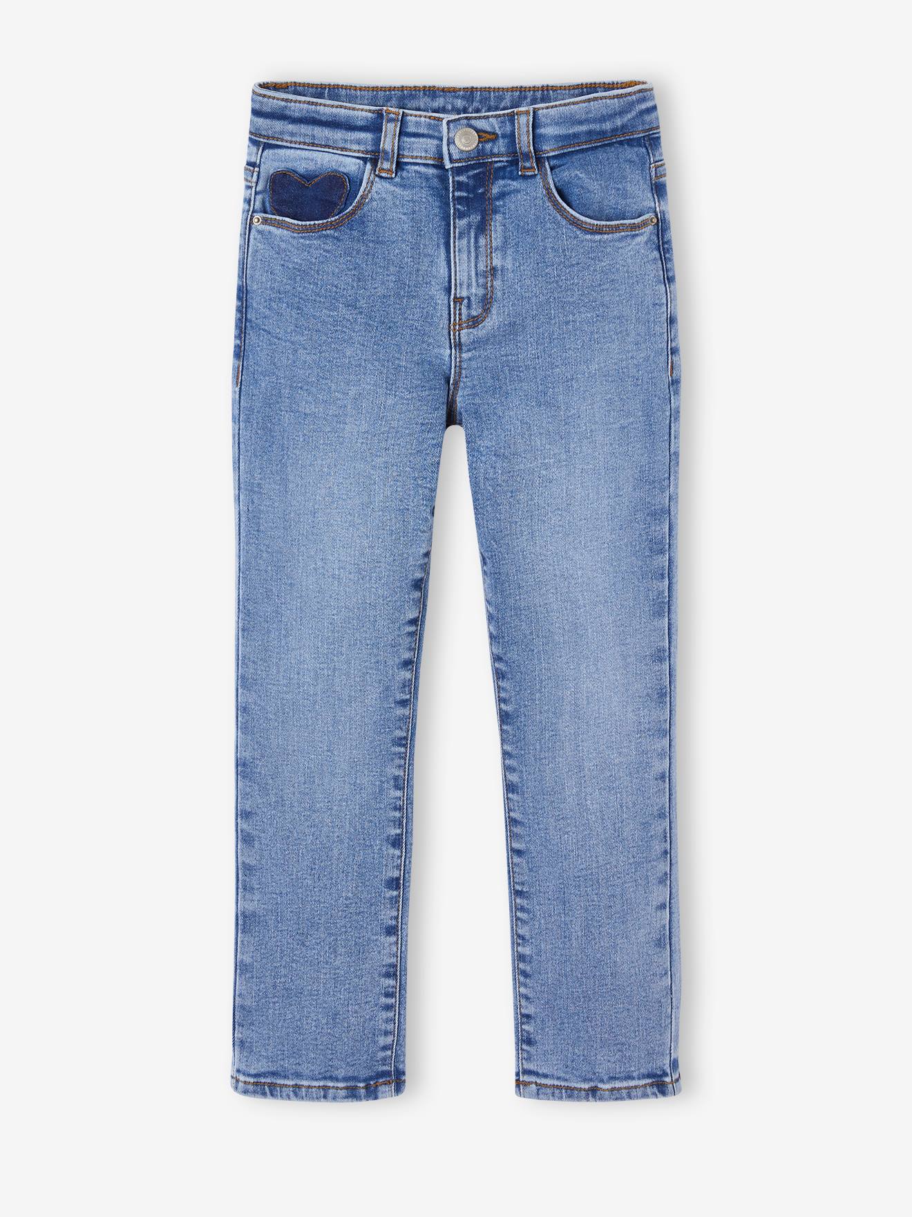 Vertbaudet Slim Jeans Gemiddeld Meisjes Middenblauw