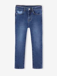 Jean fille slim morphologik tour de hanches fin  - vertbaudet enfant
