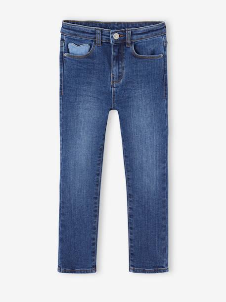Jean fille slim morphologik tour de hanches fin  - vertbaudet enfant