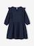 Robe à volants en gaze de coton fille marine+vieux rose - vertbaudet enfant 