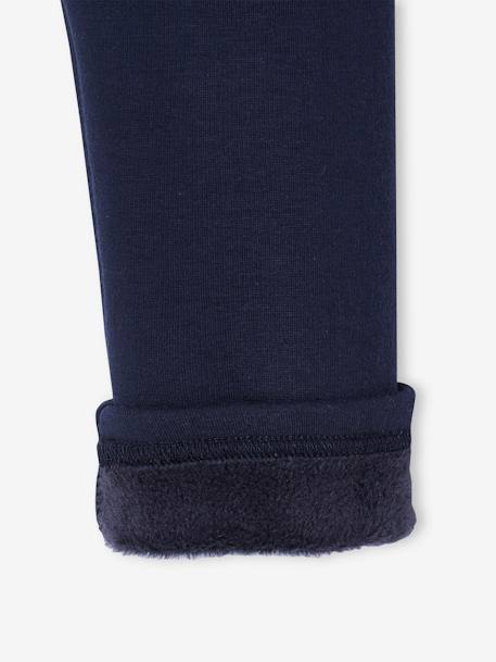 Meisjeslegging met fleecevoering gemêleerd beige+marineblauw+rouge+zwart - vertbaudet enfant 
