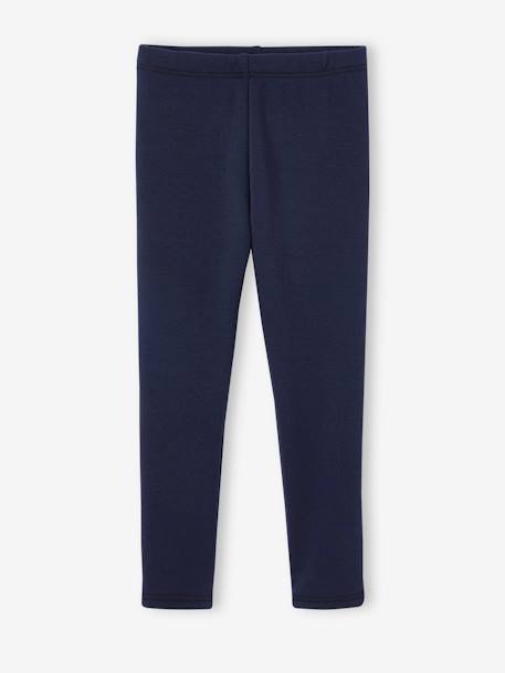 Meisjeslegging met fleecevoering gemêleerd beige+marineblauw+rouge+zwart - vertbaudet enfant 