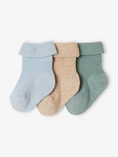 Bébé-Chaussettes, Collants-Lot 3 paires de chaussettes bébé unies