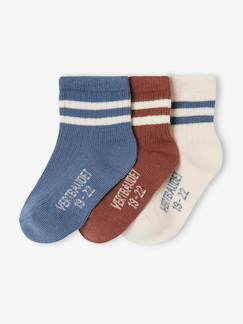 -Lot 3 paires de chaussettes rayées sport bébé garçon