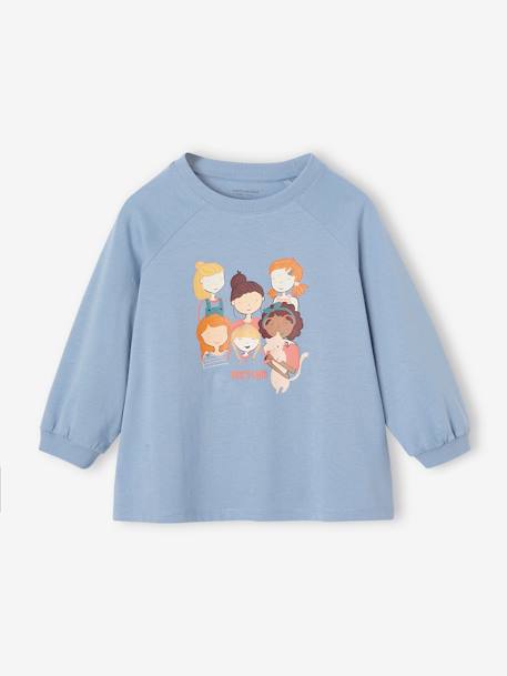 Fille-T-shirt motif "Girl's gang" manches 3/4 fille