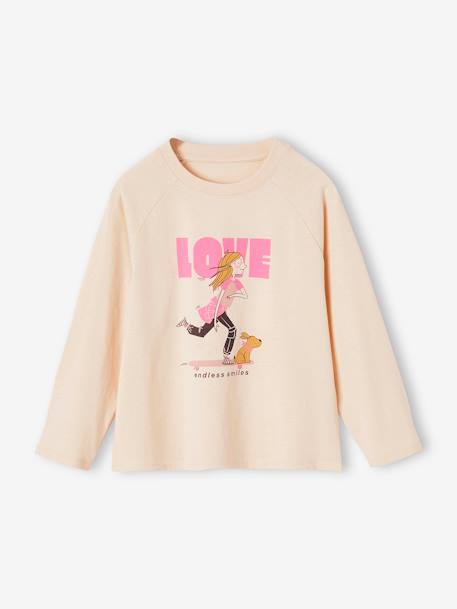 Fille-Collection sport-T-shirt motif égérie fille