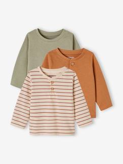 - Set van 3 T-shirts Basics van biokatoen baby