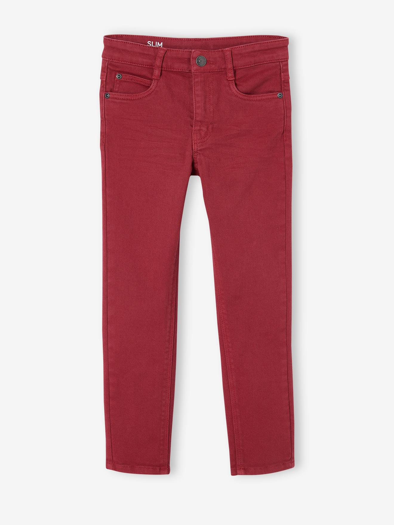Vertbaudet Gekleurde Slim Fit MorphologiK Medium Jongens Terracottategel