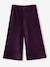 Wijde, fluwelen broek voor meisjes antraciet+bruin+chocoladebruin+grijsblauw+kaki+pruim+rozen+zachtpaars - vertbaudet enfant 