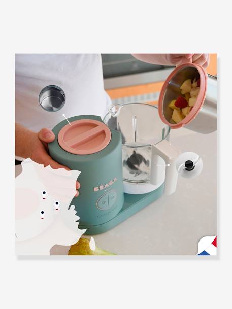 Robot cuiseur 6 en 1 Babycook Neo beige+BLEU/NUDE+EUCALYPTUS - vertbaudet enfant 