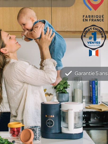 Robot cuiseur 6 en 1 Babycook Neo beige+BLEU/NUDE+EUCALYPTUS - vertbaudet enfant 