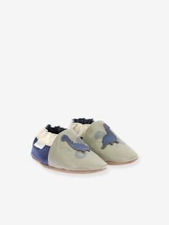-Chaussons cuir souple bébé Dino Time 974960 - ©