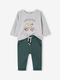 Bébé-Ensemble-Ensemble T-shirt + pantalon molleton bébé personnalisable