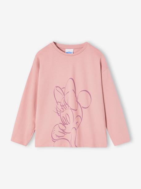 Fille-T-shirt, sous-pull-Tee-shirt Disney Minnie manches longues