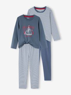 Garçon-Pyjama, surpyjama-Lot de 2 pyjamas bateau garçon en jersey