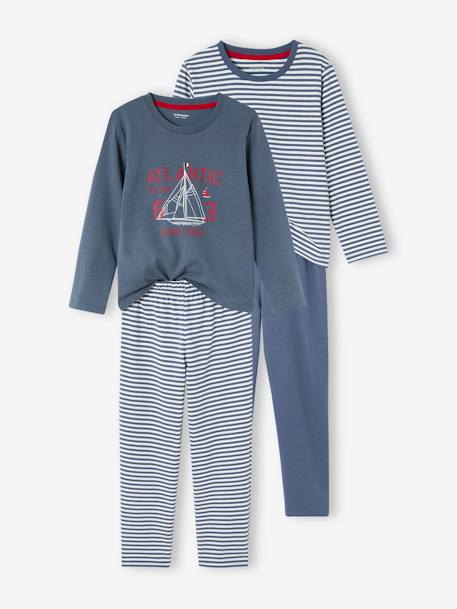 Garçon-Lot de 2 pyjamas bateau garçon en jersey