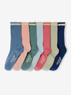 -7 paar half hoge sokken met lurex voor meisjes