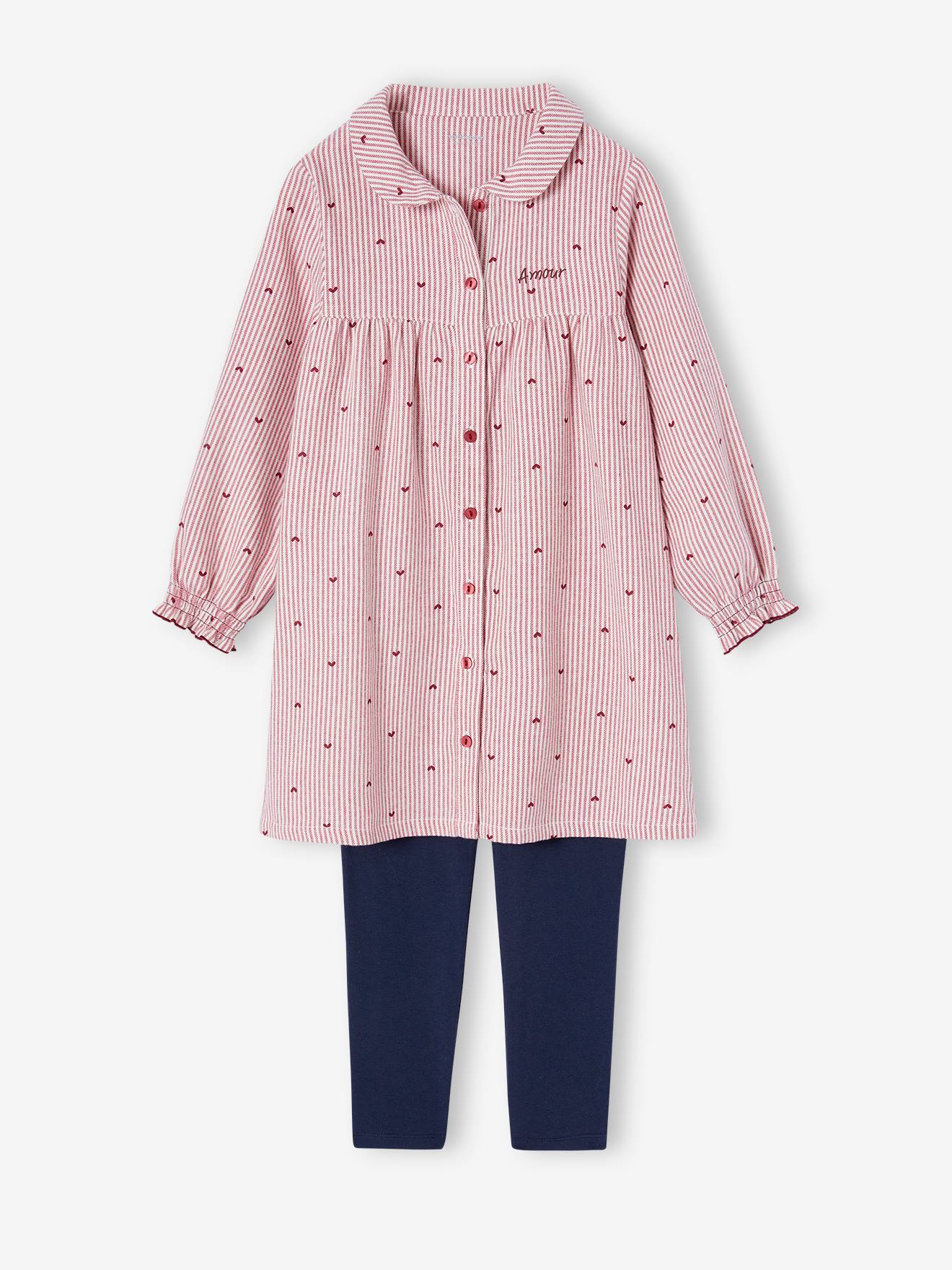 Gilet Cocooning Nuit Fille VERTBAUDET - Sherpa Avec Capuche Et Coeur Lurex - 10