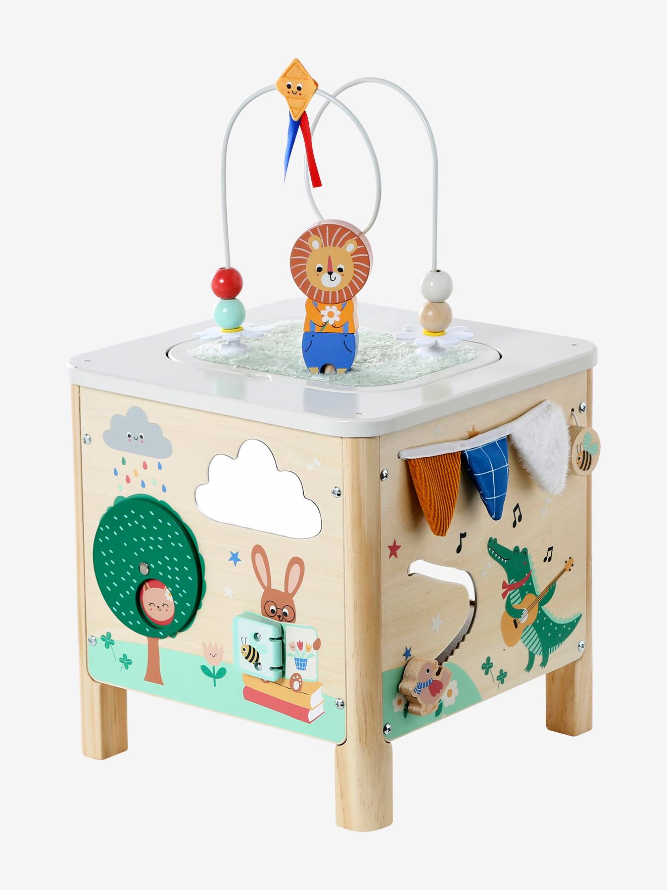 Cubes d'éveil sensoriels,Jeu d'assemblage interactif à Six Faces, d'éveil sensoriel avec Design Lapin - pour, Maternelle, Apprentissage précoce, Jeux en, Voyage, Sol, Jardin d