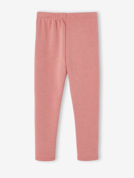 Meisjeslegging met fleecevoering gemêleerd beige+marineblauw+rouge+zwart - vertbaudet enfant 