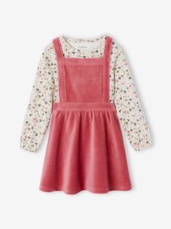 Set Serre-tête + Barrette Fille En Velours Rouge - Accessoire Coiffure Festif Pour Enfants