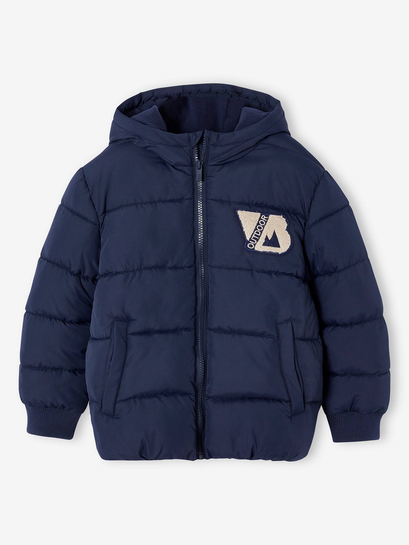Vertbaudet Donsjas College-stijl Voor Jongens Marineblauw
