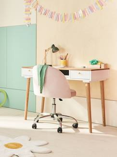 Chambre et rangement-Chaise de bureau à roulettes enfant en velours