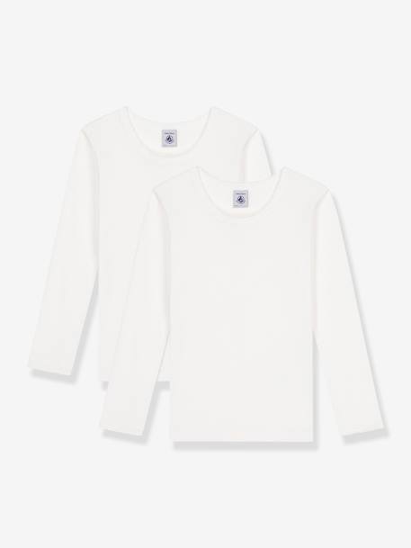 Fille-T-shirt, sous-pull-Lot 2 t-shirts manches longues
