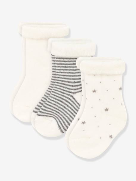 Bébé-Lot de 3 paires de chaussettes bébé en tricot PETIT BATEAU