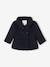 Manteau bébé fille en drap de laine col en fausse fourrure amovible marine - vertbaudet enfant 