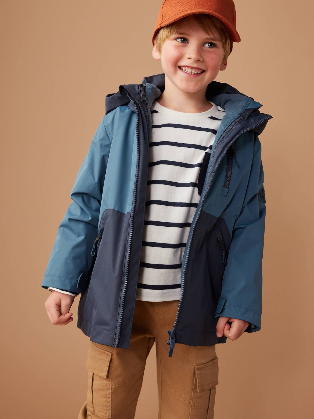 Vertbaudet Technische 3-in-1 Parka Voor Jongens Inktblauw