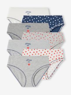 -Lot de 7 culottes coeur fille