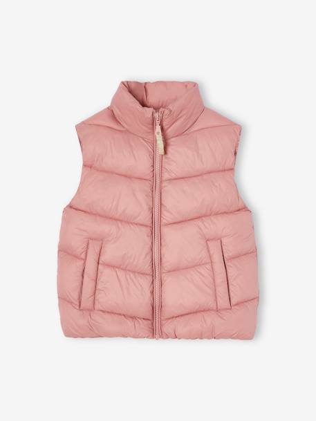 Fille-Manteau, veste-Doudoune légère sans manches fille