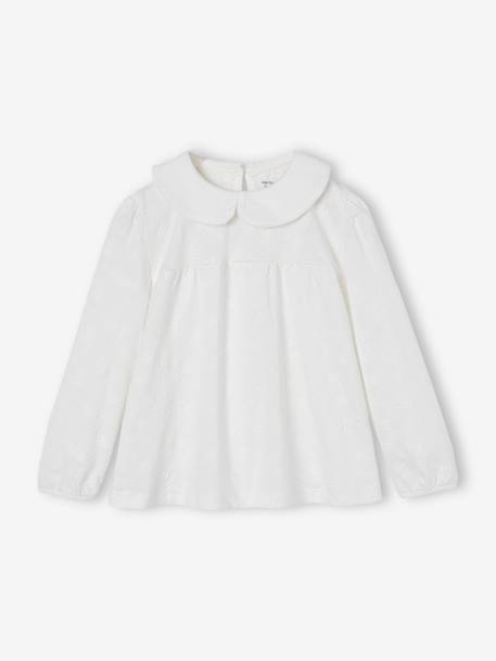 Fille-T-shirt en broderie anglaise fille