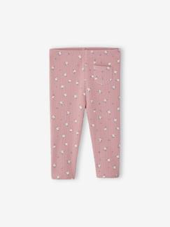 Baby-Legging van ribstof met print baby