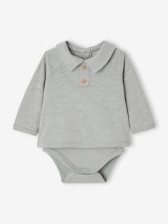 Baby-T-shirt, coltrui-Geboorte rompershirt met lange mouwen