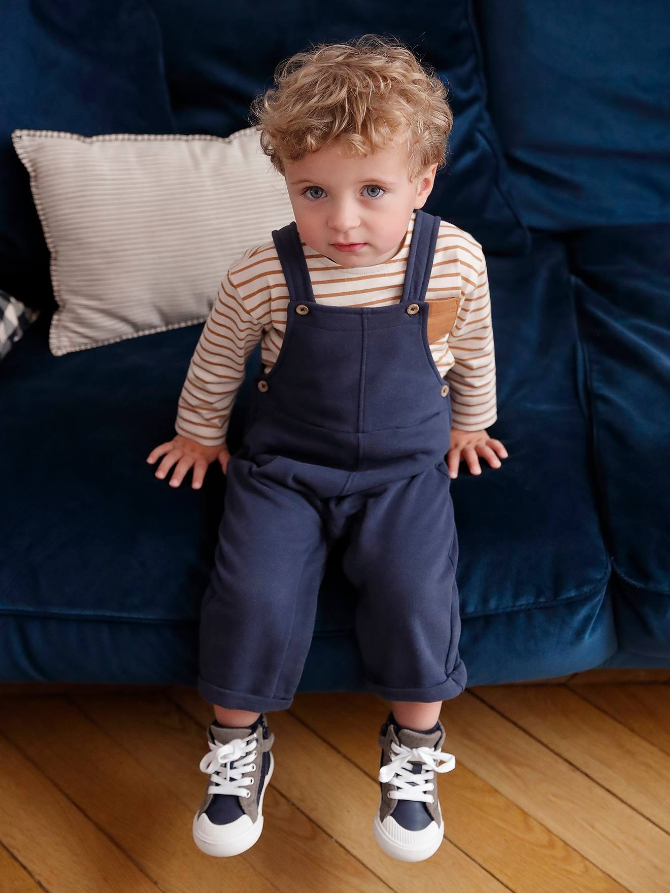 Vertbaudet Babysalopette Van Molton Marine