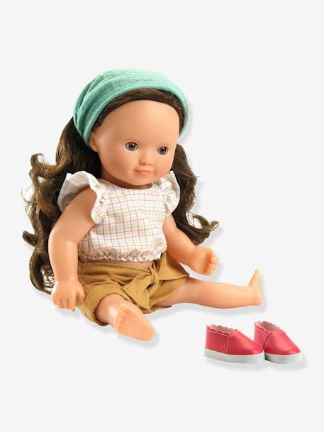 Prachtige 32 cm stylingpop DJECO geel+jeansblauw+paars+wit+zPARME - vertbaudet enfant 