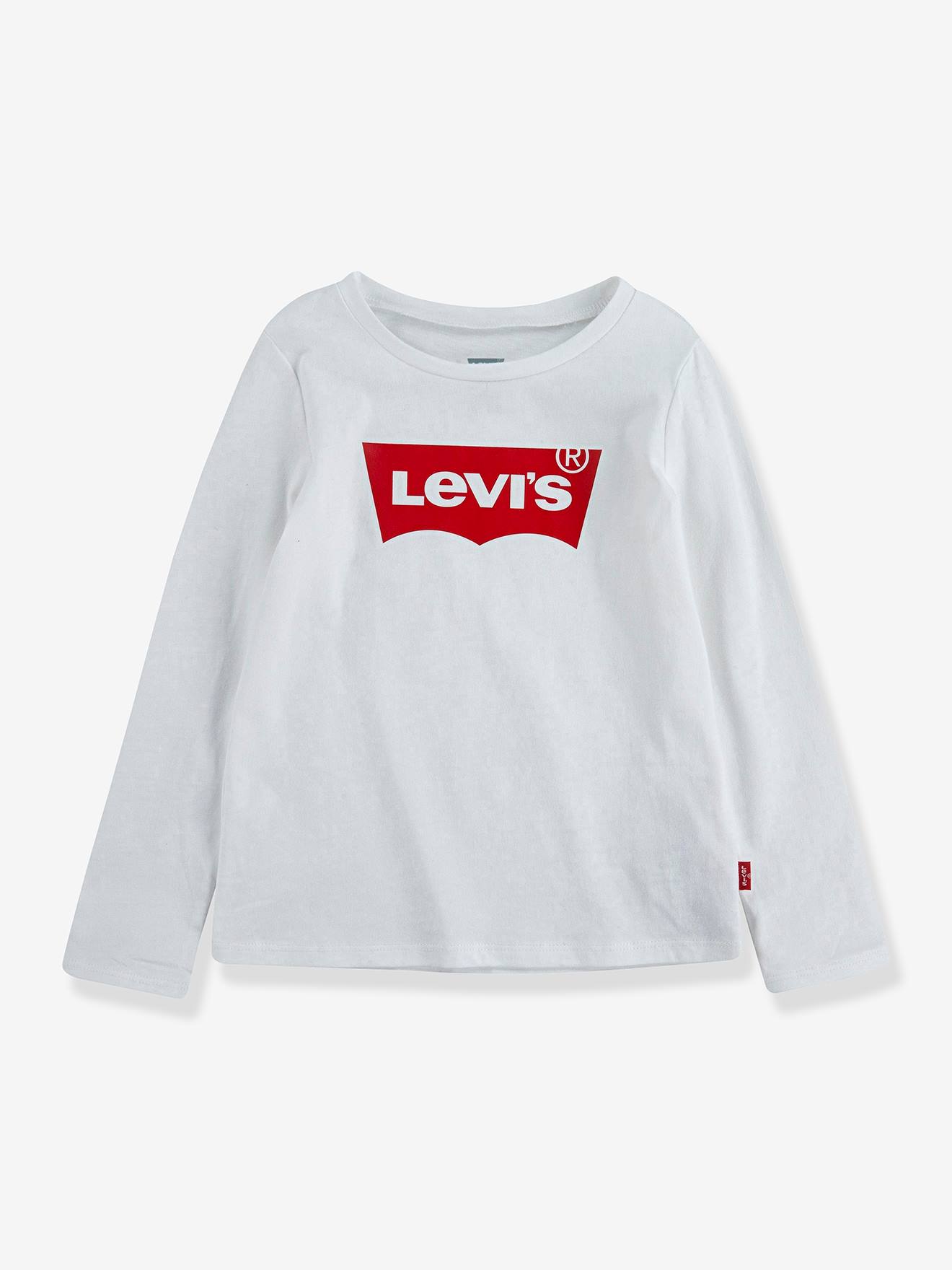 Levis Kid's Levi's® Batwing T-shirt Met Lange Mouwen Wit