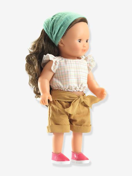 Prachtige 32 cm stylingpop DJECO geel+jeansblauw+paars+wit+zPARME - vertbaudet enfant 