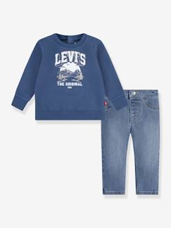 Ensemble sweat + jean bébé LVB Mountain Crew & pant set LEVI'S  - vertbaudet enfant