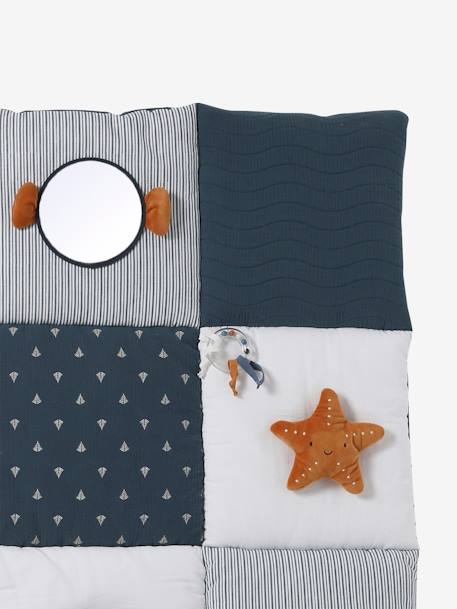Tapis d'éveil moelleux et ludique blanc+bleu+rose+rouge - vertbaudet enfant 