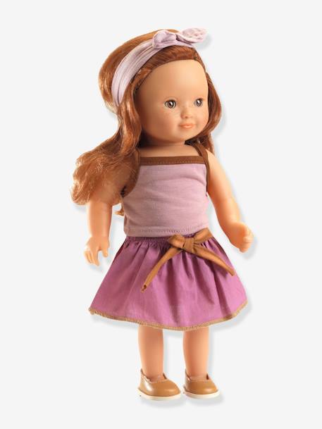 Prachtige 32 cm stylingpop DJECO geel+jeansblauw+paars+wit+zPARME - vertbaudet enfant 