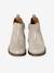 Boots cuir fille élastiquées collection maternelle marine+or - vertbaudet enfant 