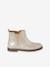 Boots cuir fille élastiquées collection maternelle marine+or - vertbaudet enfant 
