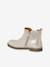Boots cuir fille élastiquées collection maternelle marine+or - vertbaudet enfant 